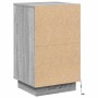 Armario de Noche Gris 39 x 34.5 x 65 cm Madera contrachapada