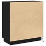 Armario de Noche Negro 71 x 34.5 x 75 cm Madera contrachapada