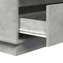 Armario de Noche con cajón con Gris Concreto 71 x 34.5 x 75 cm