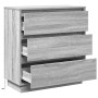 Armario de Noche Gris 71 x 34.5 x 75 cm Madera contrachapada