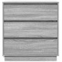 Armario de Noche Gris 71 x 34.5 x 75 cm Madera contrachapada