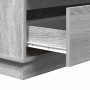 Armario de Noche Gris 71 x 34.5 x 75 cm Madera contrachapada
