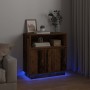 Aparador con LED Madera Vieja 71 x 34.5 x 75 cm