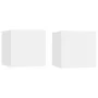 TV wall furniture 2 pcs white 30.5x30x30 cm by vidaXL, TV Furniture - Ref: Foro24-804482, Price: 47,35 €, Discount: %