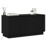 Mueble de TV con LED Roble negro 100 x 38 x 49 cm