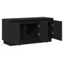 Mueble de TV con LED Roble negro 100 x 38 x 49 cm