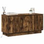Mueble de TV con LED Roble ahumado 100 x 38 x 49 cm