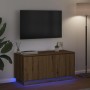 Mueble de TV con LED Roble artisan 100 x 38 x 49 cm