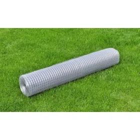 10x1m silver galvanized steel wire mesh by vidaXL, fence panels - Ref: Foro24-140427, Price: 32,75 €, Discount: %