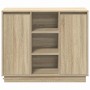 Aparador Roble Sonoma 90 x 32 x 75 cm Madera contrachapada