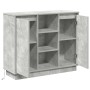 Aparador Gris Concreto 90 x 32 x 75 cm Madera contrachapada