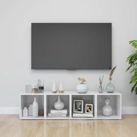 TV furniture set, 4 units, glossy white plywood, 37x35x37 cm by vidaXL, TV Furniture - Ref: Foro24-805518, Price: 45,90 €, Di...