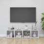 Muebles TV 4 uds madera contrachapada blanco brillo 37x35x37 cm de vidaXL, Muebles TV - Ref: Foro24-805518, Precio: 46,25 €, ...