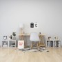 Muebles TV 4 uds madera contrachapada blanco brillo 37x35x37 cm de vidaXL, Muebles TV - Ref: Foro24-805518, Precio: 46,25 €, ...