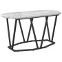 Mesa de Café Gris 80 x 40 x 40.5 cm Madera engineered y metal
