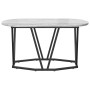 Mesa de Café Gris 80 x 40 x 40.5 cm Madera engineered y metal