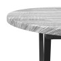 Mesa de Café Gris 80 x 40 x 40.5 cm Madera engineered y metal