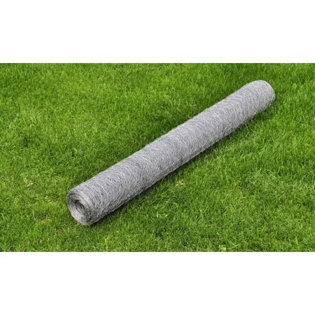 Silberverzinktes Stahldrahtgeflecht 25x0,5 m von vidaXL, Zaunpaneele - Ref: Foro24-140416, Preis: 25,11 €, Rabatt: %