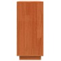 Vitrina con cajón Marrón 111 x 34 x 75 cm Madera maciza de Pino
