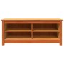 Banco para zapatos con estante Marrón cera 110 x 38 x 45.5 cm