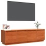 Gabinete de TV Marrón 156 x 37 x 45 cm Madera maciza de Pino