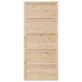 Puerta de Granero Natural 100 x 208 cm Madera maciza de Pino