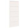 Puerta de Granero Blanco 100 x 208 cm Madera maciza de Pino