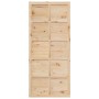 Puerta Corrediza Marrón 100 x 210 cm Madera maciza de pino