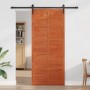 Puerta Corrediza Marrón cera 100 x 210 cm Madera maciza de pino