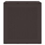 Caja de Almacenamiento para Jardín Marrón 55 x 53 x 57 cm en Cajas de almacenaje para exteriores | Comprar online en Foro24