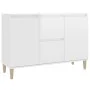 Aparador de madera de ingeniería blanco brillante 101x35x70 cm by vidaXL, Sideboards - Ref: Foro24-806109, Price: 116,31 €, D...