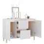 Aparador de madera de ingeniería blanco brillante 101x35x70 cm by vidaXL, Sideboards - Ref: Foro24-806109, Price: 113,68 €, D...