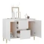 Hochglanz-weißer Schrank aus Holzwerkstoff 101x35x70 cm von vidaXL, Sideboards - Ref: Foro24-806109, Preis: 114,45 €, Rabatt: %
