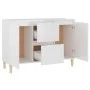 Hochglanz-weißer Schrank aus Holzwerkstoff 101x35x70 cm von vidaXL, Sideboards - Ref: Foro24-806109, Preis: 114,45 €, Rabatt: %