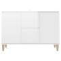 Aparador de madera de ingeniería blanco brillante 101x35x70 cm by vidaXL, Sideboards - Ref: Foro24-806109, Price: 113,68 €, D...