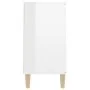 Hochglanz-weißer Schrank aus Holzwerkstoff 101x35x70 cm von vidaXL, Sideboards - Ref: Foro24-806109, Preis: 114,45 €, Rabatt: %