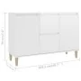 Hochglanz-weißer Schrank aus Holzwerkstoff 101x35x70 cm von vidaXL, Sideboards - Ref: Foro24-806109, Preis: 114,45 €, Rabatt: %