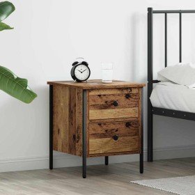 Cabinet de Noche con cajón Madera vieja 40 x 42 x 50 cm