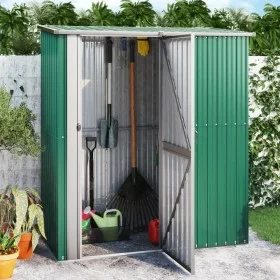 Grüner Gartenschuppen aus verzinktem Stahl, 180,5 x 97 x 209,5 cm von vidaXL, Schuppen - Ref: Foro24-150903, Preis: 184,05 €,...