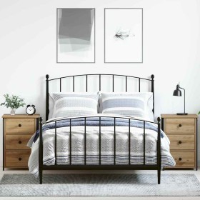 Armario de Noche con cajón 2 pcs Roble artisan