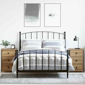 Armario de Noche con cajón 2 pcs Roble artisan