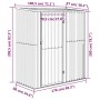 Grüner Gartenschuppen aus verzinktem Stahl, 180,5 x 97 x 209,5 cm von vidaXL, Schuppen - Ref: Foro24-150903, Preis: 189,85 €,...