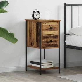 Armario de Noche con cajón Madera vieja 32 x 42 x 70 cm en Mesitas de noche | Comprar online en Foro24