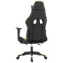 Gaming-Stuhl mit Fußstütze aus schwarzgoldenem Kunstleder von vidaXL, Gaming-Stühle - Ref: Foro24-3143701, Preis: 136,06 €, R...