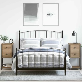 Armario de Noche con cajón 2 pcs Roble artisan 32 x 42 x 70 cm