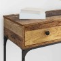 Mesa Consola con cajón Madera vieja 75 x 34.5 x 75 cm
