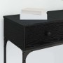 Mesa Consola Roble negro 75 x 34.5 x 75 cm Madera contrachapada