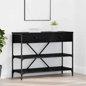Mesa Consola con cajón con estante Otro Negro Madera en Mesas auxiliares | Comprar online en Foro24