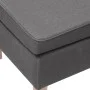 Stool with wooden legs upholstered in light gray fabric by vidaXL, Folding stools and chairs - Ref: Foro24-329425, Price: 80,...