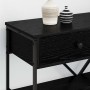 Mesa Consola con cajón con estante Otro Roble negro
